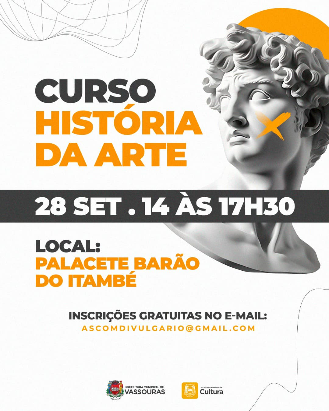 Curso Gratuito de História da Arte em Vassouras! – Prefeitura de Vassouras